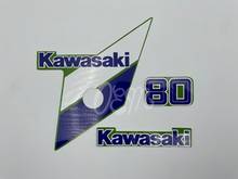 Load image into Gallery viewer, Kawasaki KX80 1986 Sticker Kit (3 PCS)