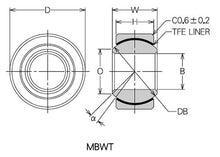 Load image into Gallery viewer, Kawasaki KX80 1983-1987 Torque Arm Spherical Bearing P/N 59266-1013
