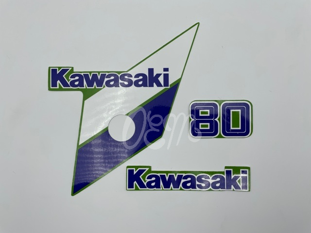 Kawasaki KX80 1986 Sticker Kit (3 PCS)